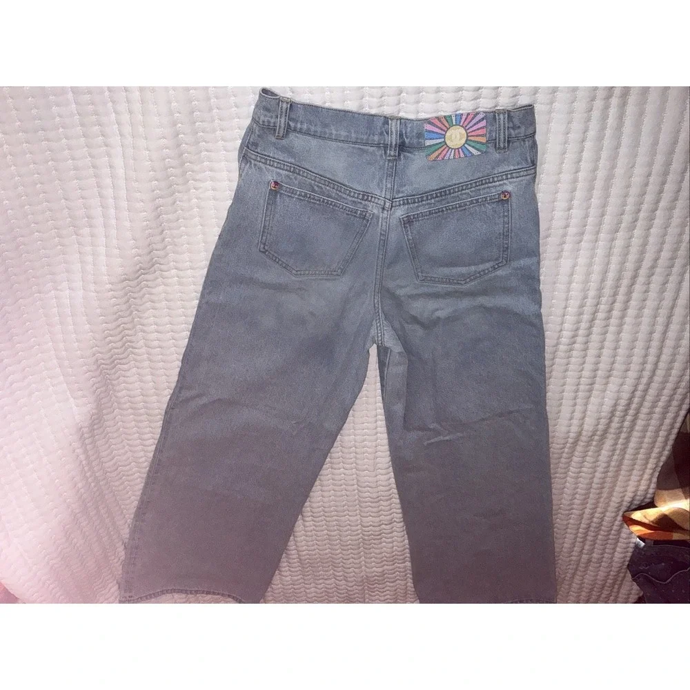 Chanel Large Jeans Denim‎ Pants Blue Size 36